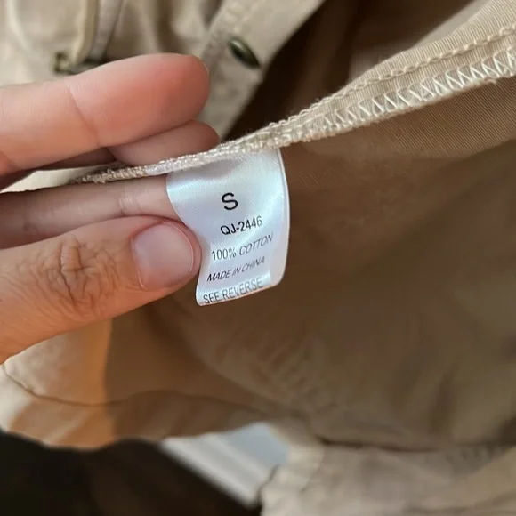 Zenana Military Hoodie Vest Camel Size Small - Picture 7 of 8